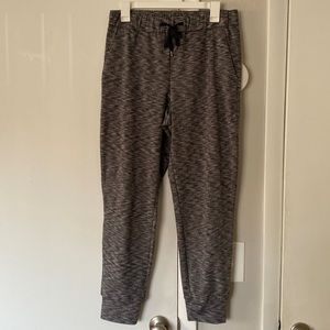Grey/Black/White Heathers Joggers